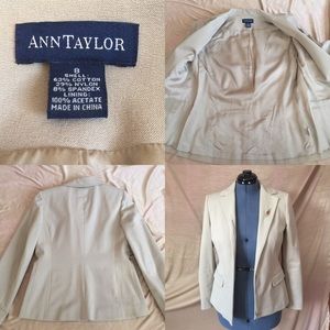 Ann Taylor zip front blazer, jacket